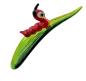 Preview: Orchideenstab, Blatt mit Raupe - rot- (normale Ausf.)